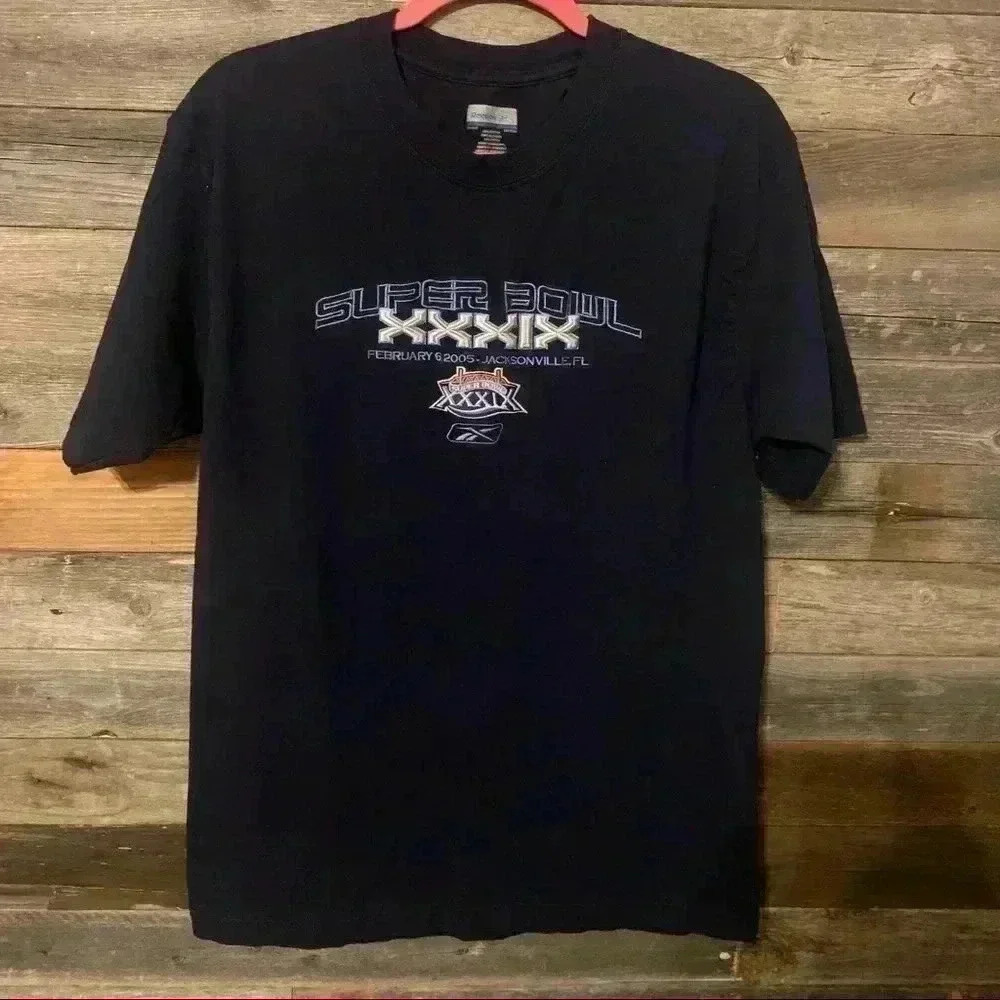 Vintage Y2K Embroidered Super Bowl XXXIX Reebok Shirt